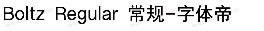 Boltz Regular 常规字体转换